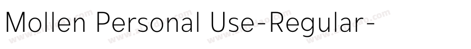 Mollen Personal Use-Regular字体转换